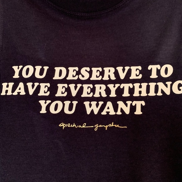 Spiritual Gangster dark blue 'Amor Crop Tank' - Picture 4 of 8